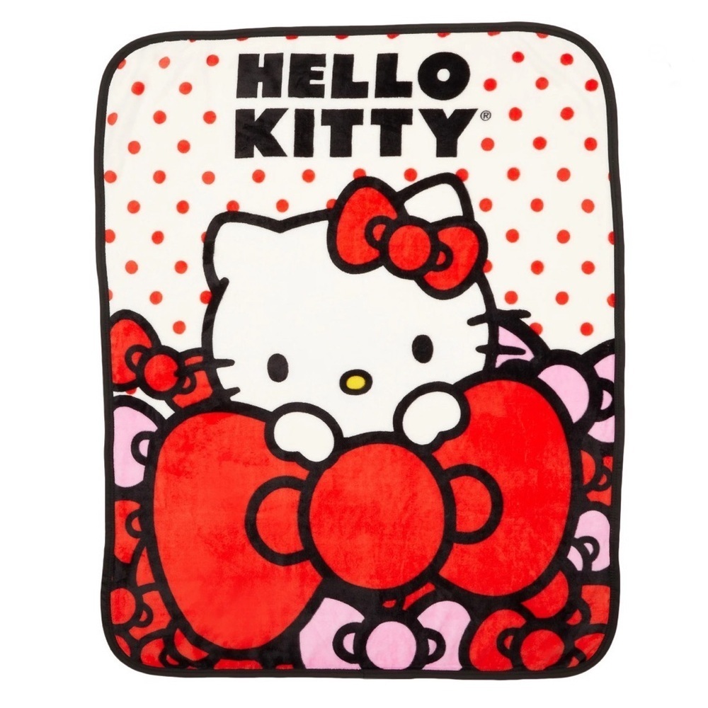 NEW Hello Kitty Kids Silky Soft Plush Throw, 40 x 50, Sanrio